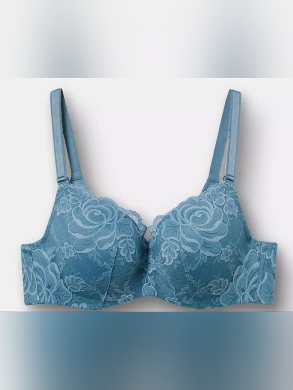 Torrid Balconette Lightly Lined BRA Spring Lake Blue 48DD. NEW